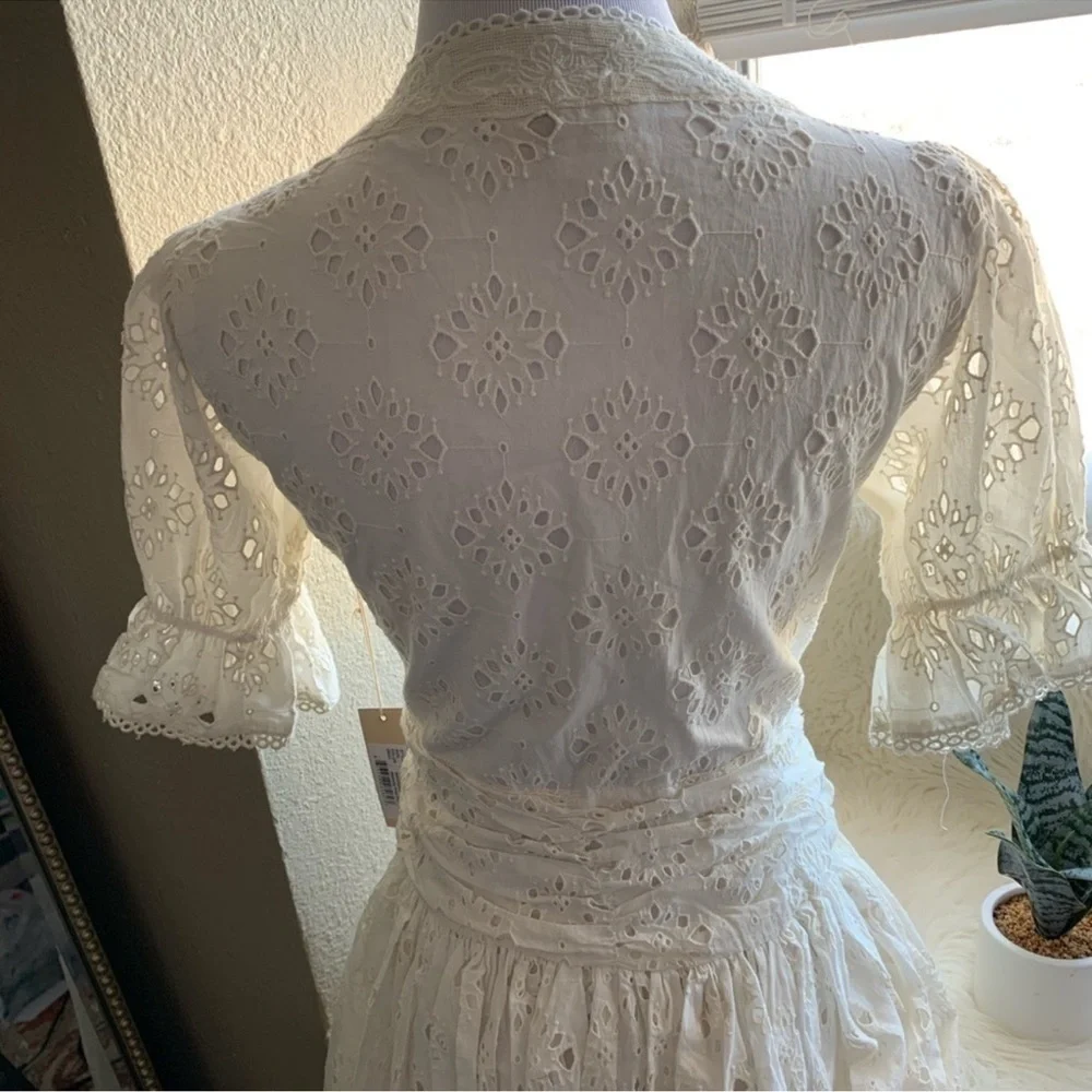 ANTHROPOLOGIE Love the label Puff Sleeve LaceDress - Picture 16 of 16